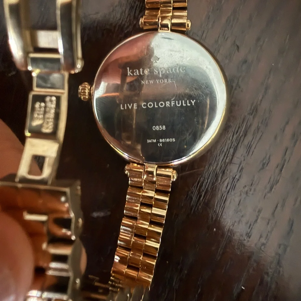 kate spade Gold-Tone Women's Round Bracelet Watch